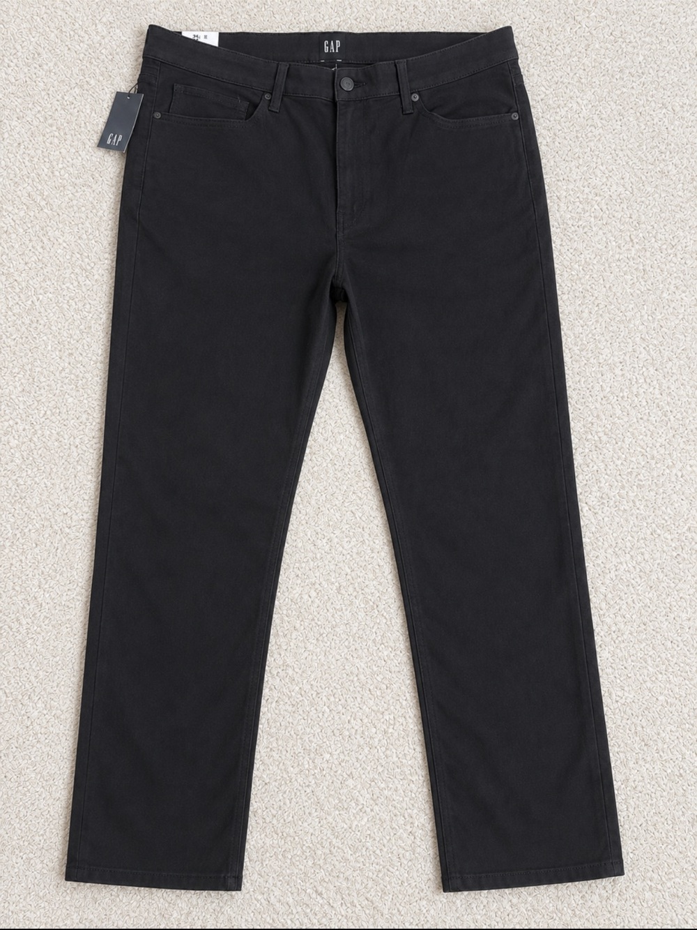 GAP Men's Black Straight Jeans - Clean Classic Fit